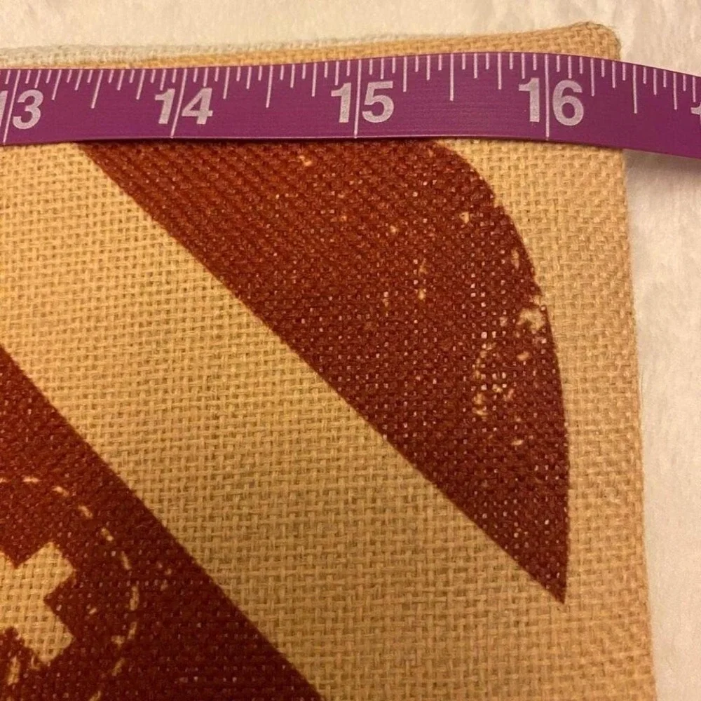Love‎ Football Burlap Pillow covers